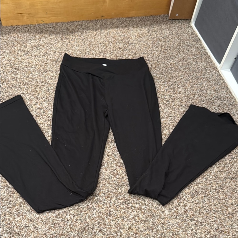 Black Stretchy Leggings with Matte Finish